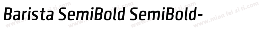 Barista SemiBold SemiBold字体转换
